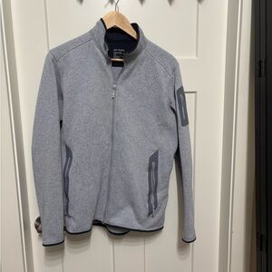 Women’s  Gray Full-Zip Sweater